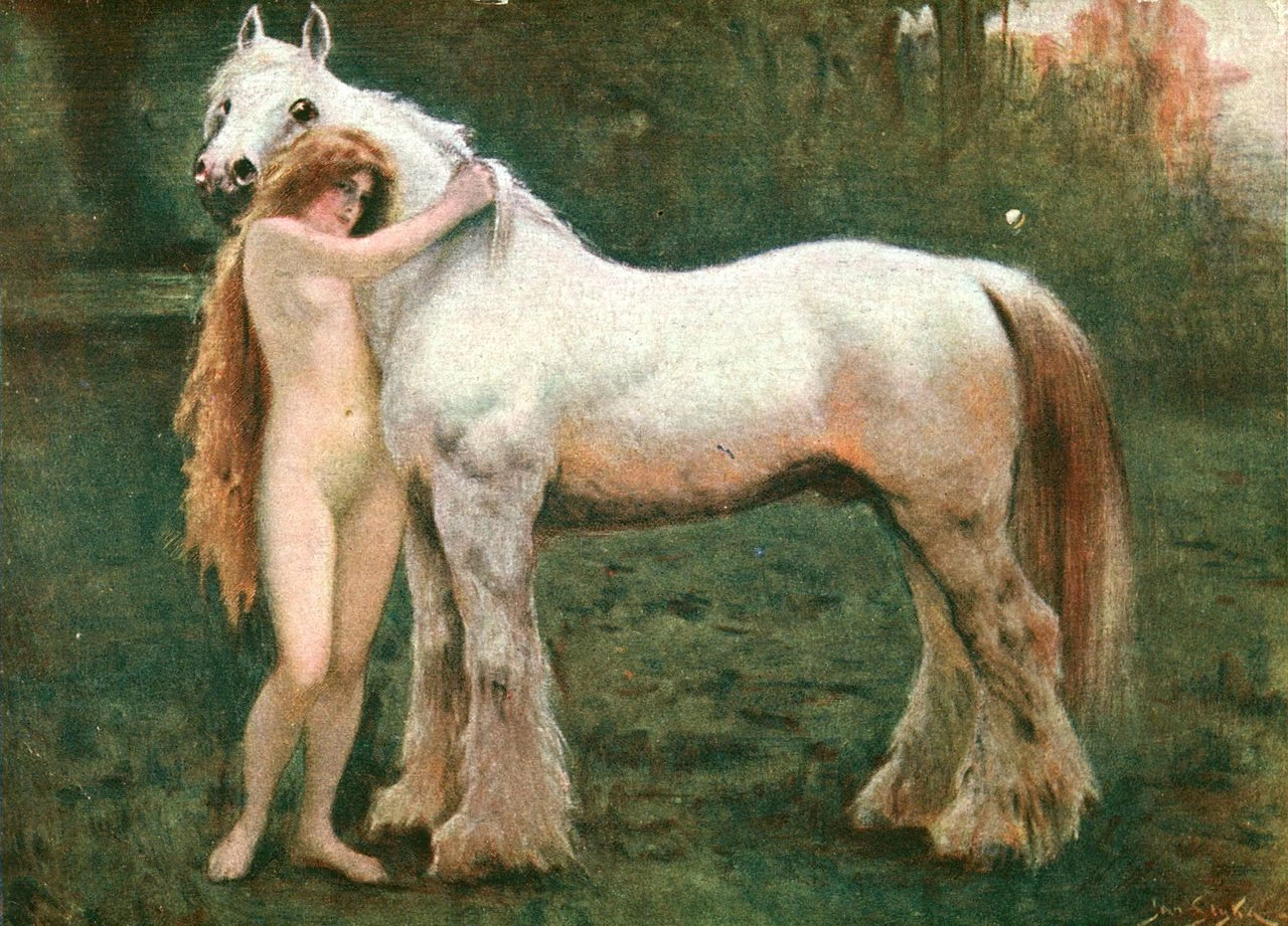 Donna con cavallo